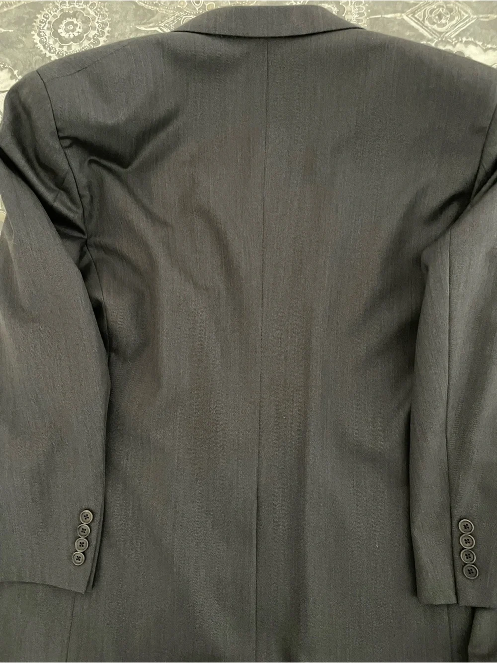Brooks Brothers 1818 Madison Dark Gray Two-Button Men's Suit Jacket and Pants